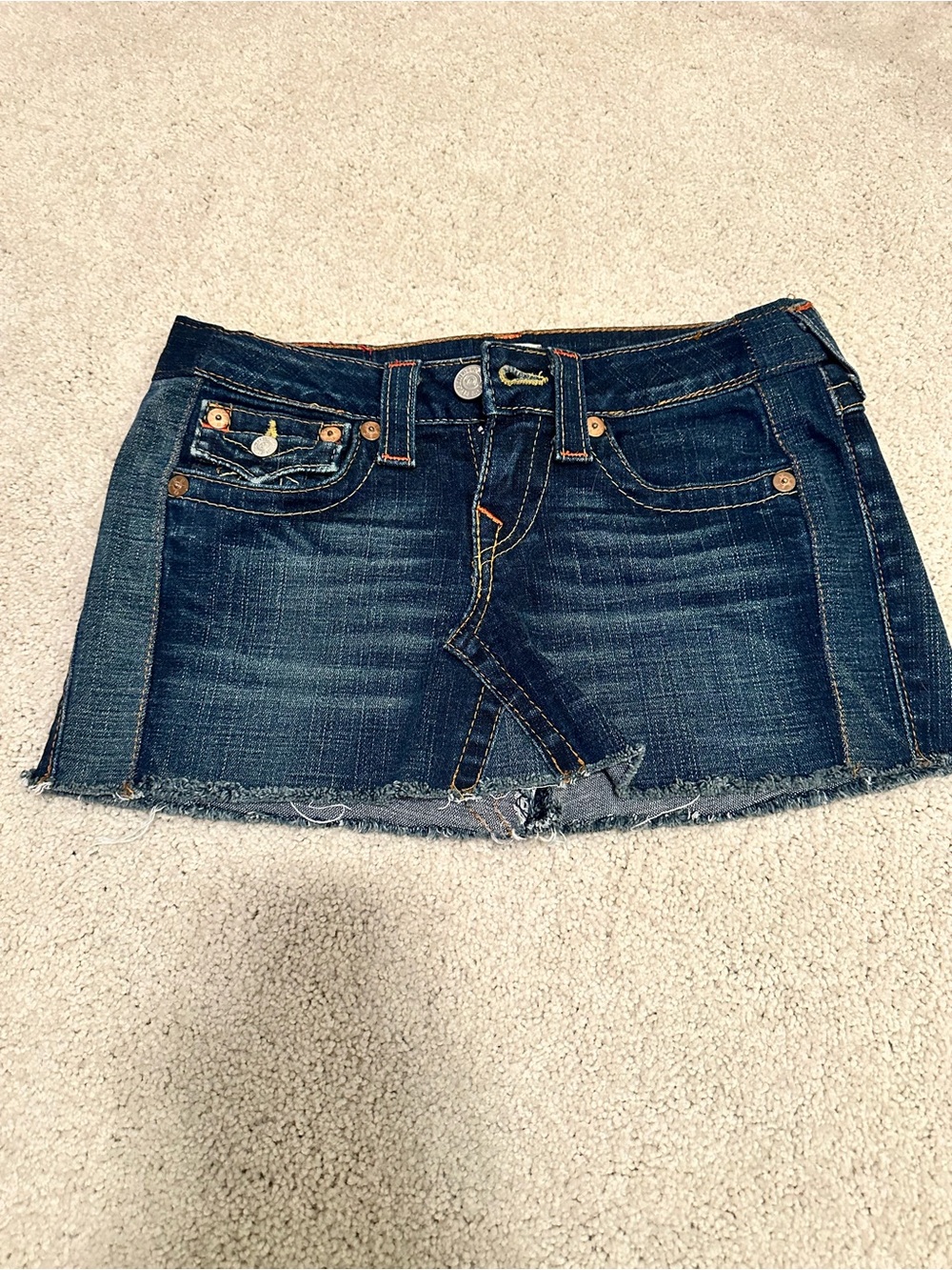 True religion denim skirt